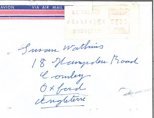Letter 1984 envelope