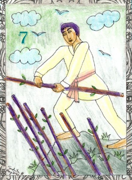 Seven of Wands