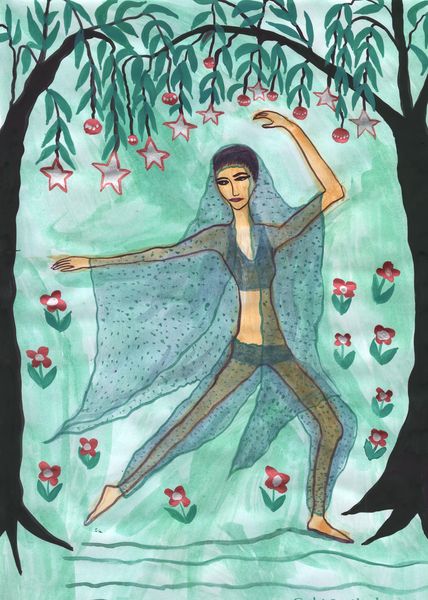 Nutcracker Act 2 impressions. A painting by Sushila Burgess.