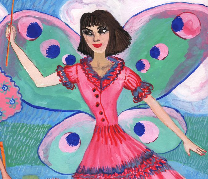 Lily Pond Fairies (2011), detail: the teacher, by Sushila Burgess