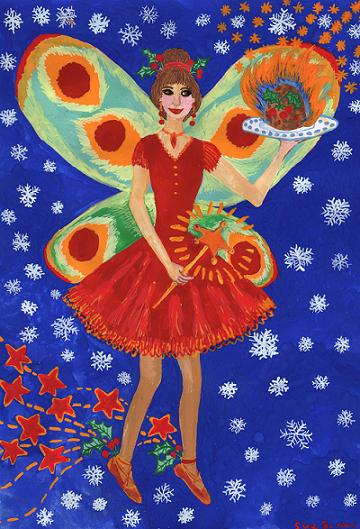 Christmas Pudding Fairy by Sushila Burgess