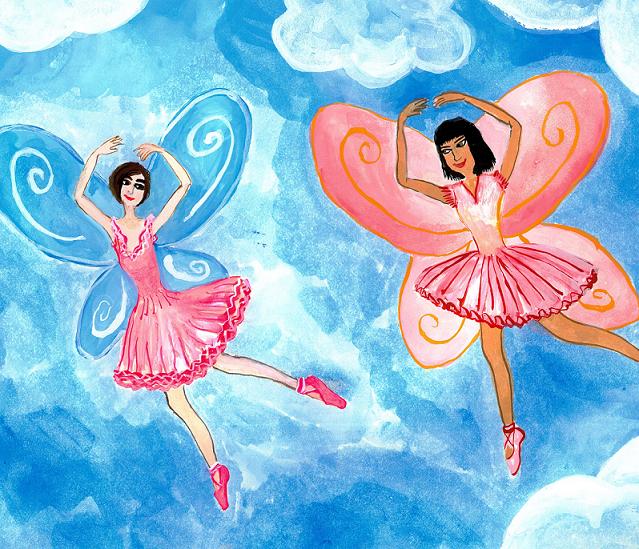 Fairies and Mermaids paintings by Sushila Burgess.