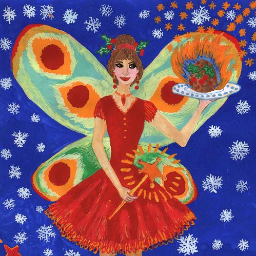 Christmas Pudding Fairy by Sushila Burgess