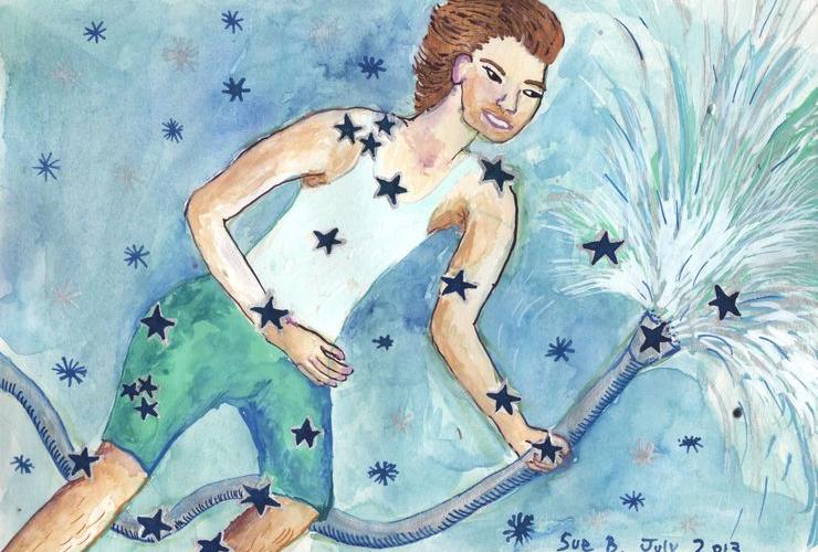 Star Sign Aquarius by Sushila Burgess